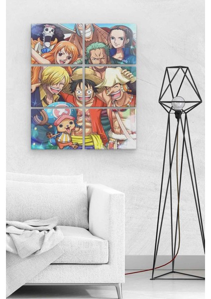 One Piece 6 Parça Ahşap Mdf Tablo NHL4186