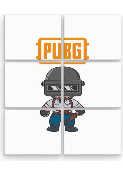 Pubg BLL1819 6 Parça Ahşap Mdf Tablo NHL6316