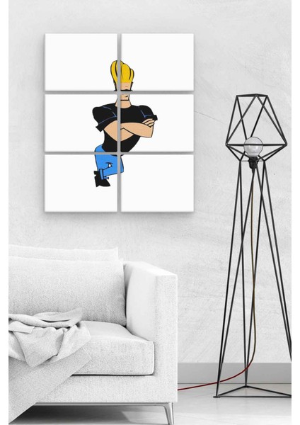 Johnny Bravo BLL3046 6 Parça Ahşap Mdf Tablo NHL7543