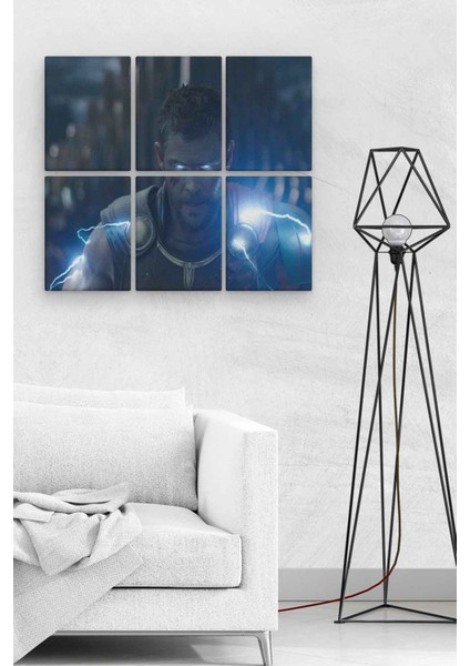 Thor 6 Parça Ahşap Mdf Tablo NHL1214