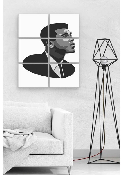 Muhammed Ali BLL2038 6 Parça Ahşap Mdf Tablo NHL6535