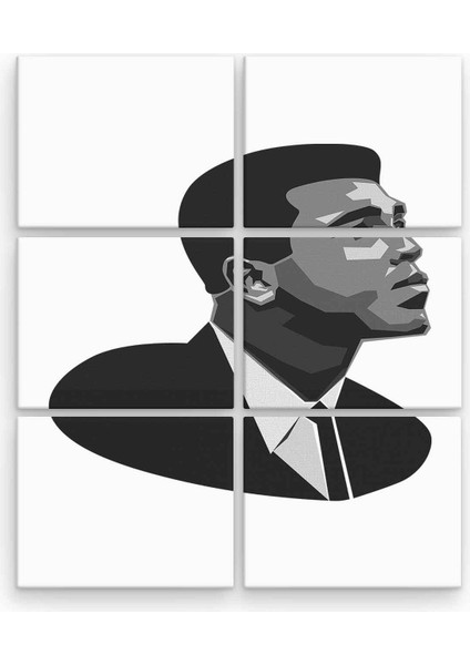 Muhammed Ali BLL2038 6 Parça Ahşap Mdf Tablo NHL6535
