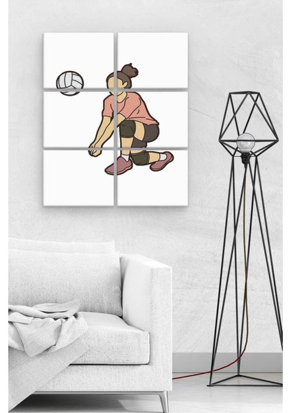 Voleybol BLL3020 6 Parça Ahşap Mdf Tablo NHL7517