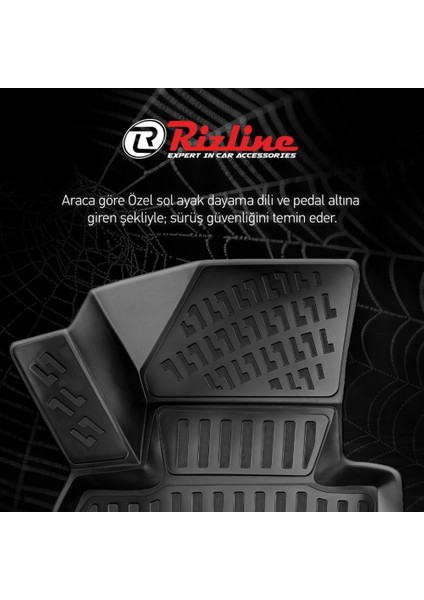 Tesla Model 3 2017 Sonrası 3D Havuzlu Paspas fiyatları