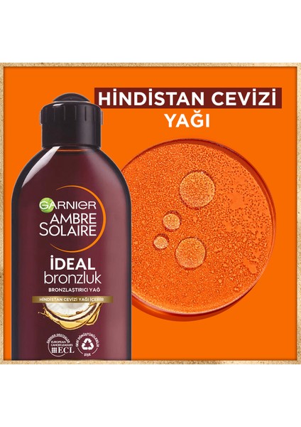 Garnier Ambre Solaire Ideal Bronzluk Bronzlaştırıcı Yağ 200Ml