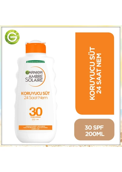 Garnier Ambre Solaire Güneş Koruyucu Süt Spf30 200Ml