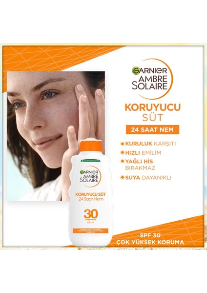 Garnier Ambre Solaire Güneş Koruyucu Süt Spf30 200Ml