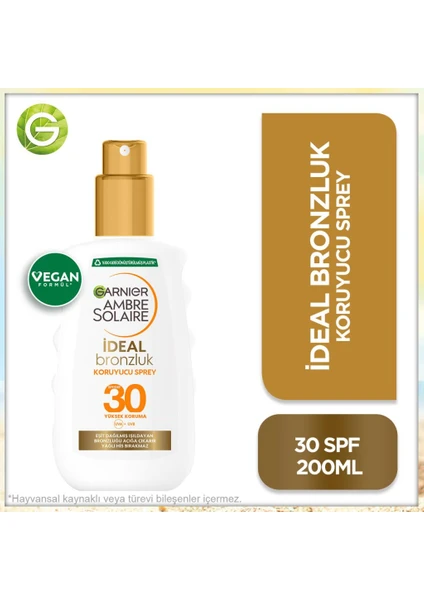 Garnier Ambre Solaire İdeal Bronzluk Sprey GKF30 200ML