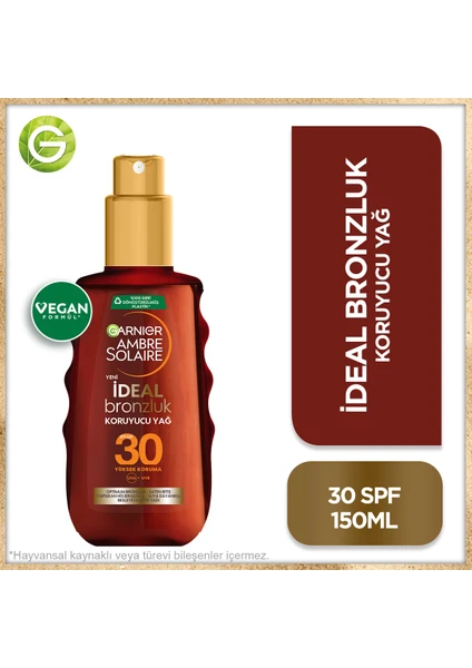 Garnier Ambre Solaire Bronzlaştırıcı Koruyucu Yağ IP30 150ML