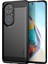 P50 Pro Için Mofı Fırçalanmış Tasarım Karbon Fiber Yumuşak Tpu Kapağı - Kırmızı (Yurt Dışından) 1