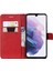Deri Serisi-2 Düz Renkli Pu Deri Telefon Kılıfı Cüzdan Stand Kapağı Huawei P30 Lite Için Kayış / Nova 4e - Kırmızı (Yurt Dışından) 4