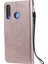 Deri Serisi-2 Düz Renkli Pu Deri Telefon Kılıfı Cüzdan Stand Kapağı Huawei P30 Lite Için Kayış / Nova 4e - Kırmızı (Yurt Dışından) 3