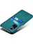 Çift Kart Yuvaları Tasarım Telefon Kapağı Pu Deri + Pc Huawei Nova 9 Için Zor Kılıf / Onur 50 - Yeşil (Yurt Dışından) 3