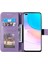 Mandala Çiçek Tam Koruma Pu Deri + Yumuşak Tpu Stand Cüzdan Telefon Kılıfı Huawei Nova 8i Için Kayış - Mor (Yurt Dışından) 4