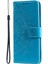 Mandala Çiçek Tam Koruma Pu Deri + Yumuşak Tpu Stand Cüzdan Telefon Kılıfı Huawei Nova 8i Için Kayış - Mor (Yurt Dışından) 2
