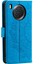 Mandala Çiçek Tam Koruma Pu Deri + Yumuşak Tpu Stand Cüzdan Telefon Kılıfı Huawei Nova 8i Için Kayış - Mor (Yurt Dışından) 3