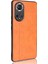 Hattı Hafif Retro Dokulu Pu Deri Kaplamalı Pc + Tpu Telefon Kapak Kılıfı Onur 50 - Kırmızı (Yurt Dışından) 3