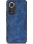 Hattı Hafif Retro Dokulu Pu Deri Kaplamalı Pc + Tpu Telefon Kapak Kılıfı Onur 50 - Kırmızı (Yurt Dışından) 2