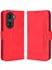 Için 60 Çoklu Kart Yuvası Akıllı Telefon Kılıfı Cüzdan Stand Pu Deri Manyetik Flip Telefon Kapağı - Kırmızı (Yurt Dışından) 1