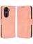 Için 60 Çoklu Kart Yuvası Akıllı Telefon Kılıfı Cüzdan Stand Pu Deri Manyetik Flip Telefon Kapağı - Kırmızı (Yurt Dışından) 1