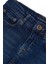 Lacivert Taşlanmış Denim Çocuk Pantolon 2