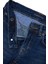 Lacivert Taşlanmış Denim Çocuk Pantolon 4