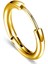 Unisex Cerrahi Çelik Gold Renk 12 mm Halka Küpe 1