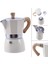 Latte Mocha Kahve Makinesi Italyan Moka Espressostovetop Kahve Makinesi Beyaz | Kahve Tencereler(Yurt Dışından) 2