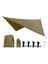 360X290 cm Su Geçirmez Tarım Çadır Gölge Açık Kamp Hamak Yağmur Fly Uv Bahçe Tente Gölgelik Sunshade Ultralight 5 Renkler | Güneş Barınağı (Kahverengi)(Yurt Dışından) 1