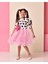 Eylul Elif Butik Minnie Mouse Desenli Kız Çocuk Elbise 1