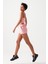Kadın Pembe Cepli Beli Lastikli Basic Fit Spor Şort Shorts 5