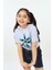 Toontoy Kız Çocuk Önü Çiçek Baskılı Tişört 5