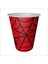 Örümcek Ağı Karton Bardak, 8 Adet - Kırmızı 3