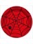Örümcek Ağı Karton Tabak, 23CM x 8 Adet - Kırmızı 1