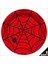 Örümcek Ağı Karton Tabak, 23CM x 8 Adet - Kırmızı 2