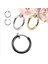 4 Adet Unisex Cerrahi Çelik Deliksiz Sıkıştırmalı Fake Piercing Küpe Set 2