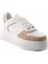 Beyaz Bej Süet Kadın Sneaker K01836000609 4