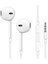 Samsung Galaxy S9 Mikrofonlu Kulaklık Earphone Kulakiçi Mp3 Kulaklık 3.5mm Stereo Jaklı Beyaz 1