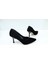Siyah Süet Ince Topuklu Stiletto Kadın Ayakkabı 2