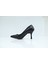 Skopjeshoes Siyah Cilt Ince Topuk Stiletto Kadın Ayakkabı