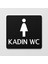 Kadın Wc Levhası Ofis Yönlendirme Kapı Isimlik Tuvalet Tabela 1