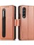 Samsung Galaxy Z Fold3 5g Kahverengi Için Kart Kalem Deri Kılıf (Yurt Dışından) 2