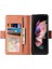 Samsung Galaxy Z Fold3 5g Kahverengi Için Kart Kalem Deri Kılıf (Yurt Dışından) 4