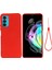 Motorola Moto Edge 20 Pro Kırmızı Için Sıvı Silikon Kılıf (Yurt Dışından) 1