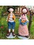 Ella's Design StudioKabak Tutan Kadın Adam Çiftçi Aile Heykeli 3