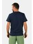 Erkek Bisiklet Yaka Kısa Kollu Tişört Lacivert 5
