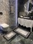 Megan Dama Çerçeve Desen Banyo Paspası 70X160 (70X110-70X50 İkili Takım) 1