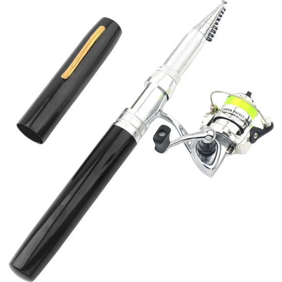 KKmoon Taşınabilir Kalem Şekli Olta Teleskopik Alüminyum Alaşımlı
