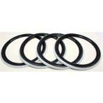 Atlas Lyon Siyah Beyaz Lastik Yanağı 16 Jant 4 lü Set 426289