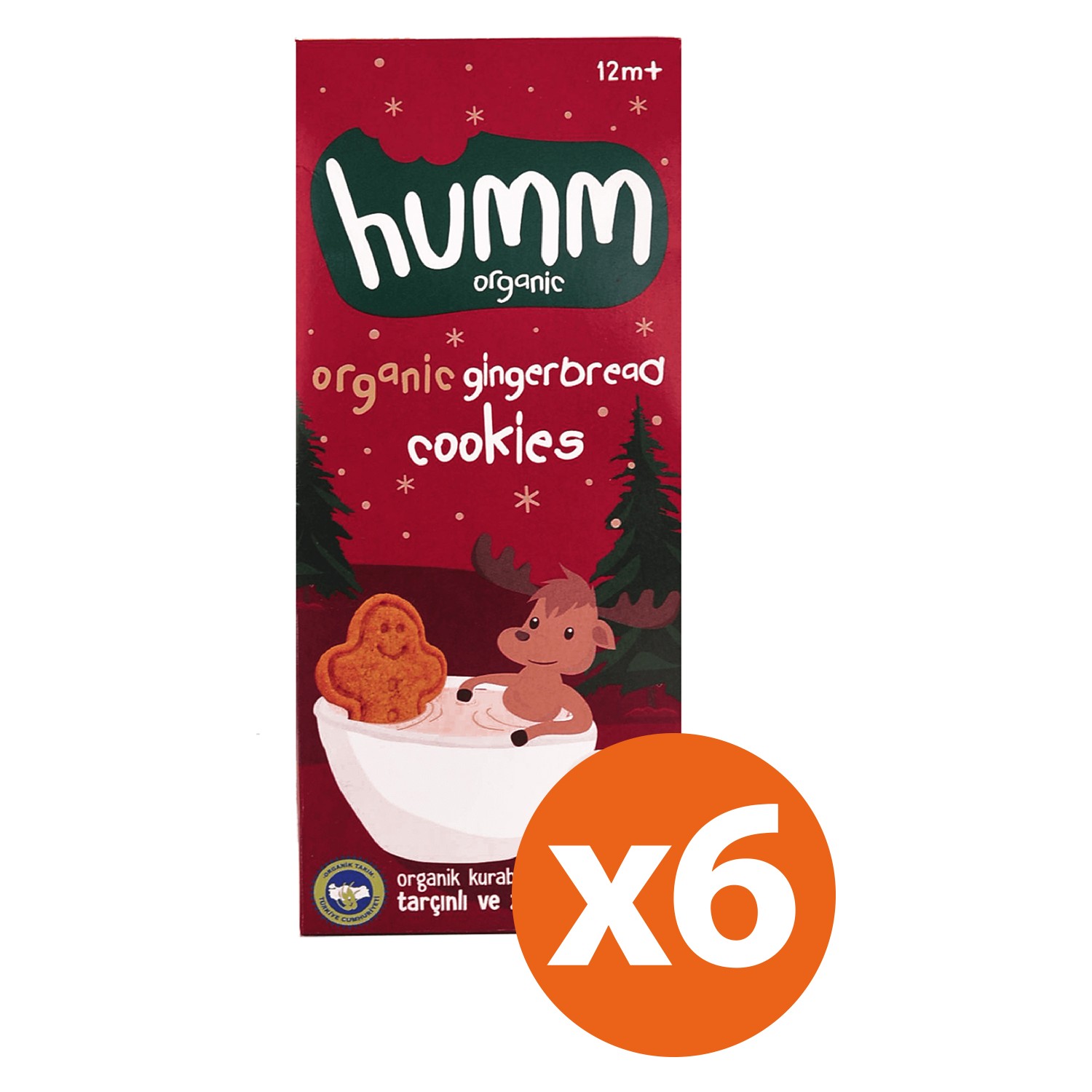 Humm Organic Zencefilli Tarçınlı Kurabiye 6�lı paket Fiyatı